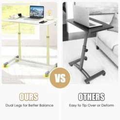 Costway Height Adjustable Computer Desk Sit To Stand Rolling Notebook Table Portable 18 Costway Height Adjustable Computer Desk Sit To Stand Rolling Notebook Table Portable -Furniture Hotsale Shop GUEST e8ad1eed 91f5 41ea bd85 07975c1b1e48