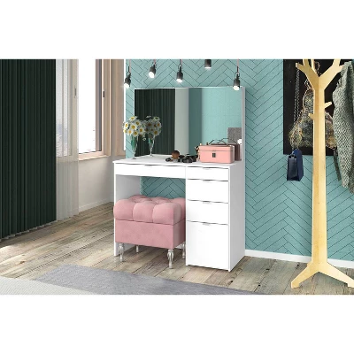 Linden Vanity With Mirror White - Polifurniture 8 Linden Vanity With Mirror White - Polifurniture - Image 6
