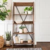 68.25" Boho 4 Tier Solid Wood Ladder Bookshelf Plant Stand - Saracina Home 2 68.25" Boho 4 Tier Solid Wood Ladder Bookshelf Plant Stand - Saracina Home -Furniture Hotsale Shop GUEST eb981c40 77f6 4638 8723 f7cfe8c1c52c