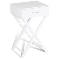 Costway 2 PCS Nightstand X-Shape Drawer Accent Side End Table Modern Home Furniture White 18 Costway 2 PCS Nightstand X-Shape Drawer Accent Side End Table Modern Home Furniture White -Furniture Hotsale Shop GUEST ec33c4a3 2477 4cba 8c0e 201bac1a367e
