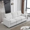 3 Seat Sofa With Removable Cushions And 2 Pillows, Teddy Fabric Upholstered Couch-ModernLuxe -Furniture Hotsale Shop GUEST ed86f84f 1f29 4468 a46f 4ffa61e7c019