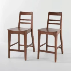2pk Wood Ladder Back Counter Stool - Hearth & Hand™ With Magnolia -Furniture Hotsale Shop GUEST ee6c4703 9f16 41d1 a9aa 86444f5abf5f