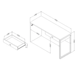 Interface Desk With 2 Drawers Pure White - South Shore 19 Interface Desk With 2 Drawers Pure White - South Shore -Furniture Hotsale Shop GUEST eecc33a1 fea5 4a50 b0a8 8177a1669cfd