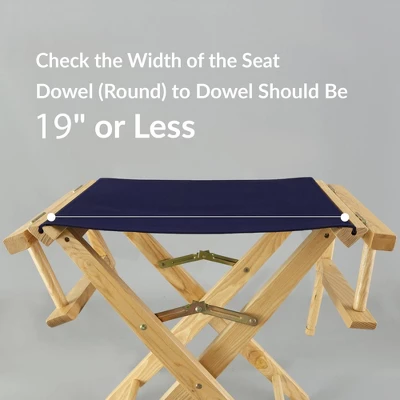 Director's Chair Replacement Canvas Olive - Flora Home 7 Director's Chair Replacement Canvas Olive - Flora Home - Image 5