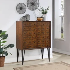 Oxford 2 Door Bar Cabinet Brown - Treasure Trove Accents -Furniture Hotsale Shop GUEST f18a608e 0ea4 4b14 8a77 542c4307c74c