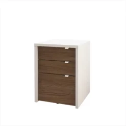 3pc Liber T Home Office Set White/Walnut - Nexera -Furniture Hotsale Shop GUEST f246cd8c 18fd 4e9a b249 c1095b44bff9