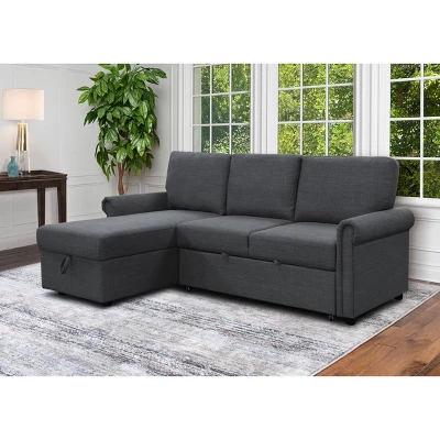 Clara Storage Sofa Bed Reversible Sectional - Abbyson Living 3 Clara Storage Sofa Bed Reversible Sectional - Abbyson Living