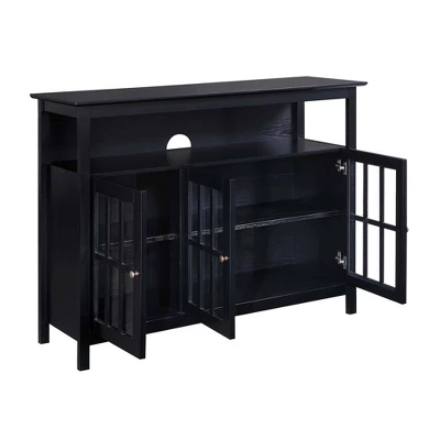Big Sur Deluxe Storage Cabinets And Shelf TV Stand For TVs Up To 48" - Breighton Home 8 Big Sur Deluxe Storage Cabinets And Shelf TV Stand For TVs Up To 48" - Breighton Home - Image 6