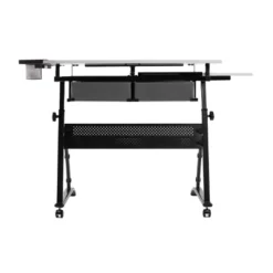 Core Drawing Table And Stool Set Charcoal Black/White - Studio Designs -Furniture Hotsale Shop GUEST f3f521bd c9f8 4ef5 b276 4527a01713ef