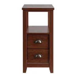 Tangkula 2-Piece Retro Side End Table Rectangular Nightstand With 2 Drawers & Shelf Coffee/Brown 10 Tangkula 2-Piece Retro Side End Table Rectangular Nightstand With 2 Drawers & Shelf Coffee/Brown -Furniture Hotsale Shop GUEST f49833cd 9799 491b b63e 3a8c2c199058