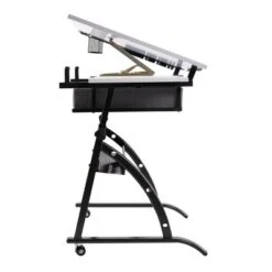Core Drawing Table And Stool Set Charcoal Black/White - Studio Designs -Furniture Hotsale Shop GUEST f6933d2c 68d8 473f 90fc 13f32f6a26ae