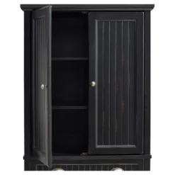 Seaside Kitchen Pantry Distressed Black - Crosley -Furniture Hotsale Shop GUEST f7125f11 8f04 437b aa34 11abaa91588b