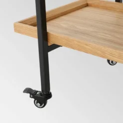 Gerard Industrial Wooden Bar Cart - Christopher Knight Home -Furniture Hotsale Shop GUEST f8431f3c 9f57 4d00 80d3 36297e18921e