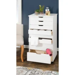 Cary 8 Drawer Rolling Storage Cart - Linon -Furniture Hotsale Shop GUEST f90d1df7 9575 474e 8b29 d5cf6e66ba80