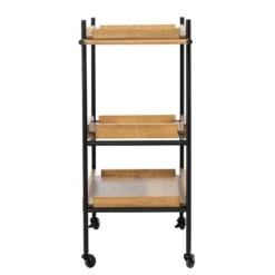 Jengarn Rolling Bar Cart Natural/Black - Aiden Lane 17 Jengarn Rolling Bar Cart Natural/Black - Aiden Lane -Furniture Hotsale Shop GUEST f997ca80 62da 4932 9895 db84a4a18504