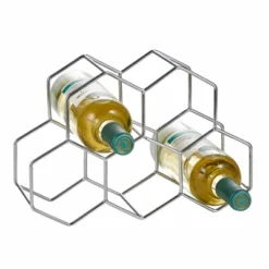 MDesign Honeycomb 5 Bottle Wine Rack For Kitchen Counter Or Fridge 16 MDesign Honeycomb 5 Bottle Wine Rack For Kitchen Counter Or Fridge -Furniture Hotsale Shop GUEST fab382d6 94d5 4361 b027 e003c030129a