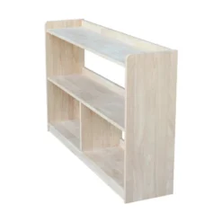 30" Abby Divided Bookshelf Unfinished - International Concepts -Furniture Hotsale Shop GUEST fae89da1 b3e7 45eb aa08 b38fdb25a2ab