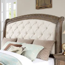 5pc Lellen Bedroom Set Beige/Rustic Natural Tone - HOMES: Inside + Out -Furniture Hotsale Shop GUEST fb3d2fa8 29fe 43d4 b4ef d15b466deb49