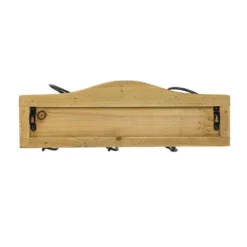 Black Metal & Wood Space Saving Wine Holder - Foreside Home & Garden -Furniture Hotsale Shop GUEST fb551f22 d842 4e07 b7c0 050aa8a1b886