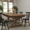 Merrick Lane 8' X 40" Rectangular Antique Rustic Solid Pine Foldable Dining Table With Crisscross Legs 2 Merrick Lane 8' X 40" Rectangular Antique Rustic Solid Pine Foldable Dining Table With Crisscross Legs -Furniture Hotsale Shop GUEST fc0b7718 ac27 45d9 9e14 4e33f52b429b