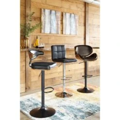 Bellatier Tall Swivel Barstool Black - Signature Design By Ashley -Furniture Hotsale Shop GUEST fc360025 c41e 457c ae6e 0d633fb5639f