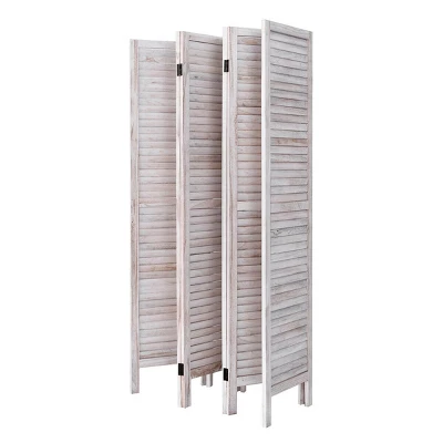 Costway 67'' High 6 Panel Room Divider Furniture Classic Venetian Wooden Slat Home 11 Costway 67'' High 6 Panel Room Divider Furniture Classic Venetian Wooden Slat Home - Image 9
