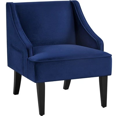Yaheetech Modern Upholstered Armchair Velvet Accent Chair For Living Room Bedroom 11 Yaheetech Modern Upholstered Armchair Velvet Accent Chair For Living Room Bedroom - Image 9