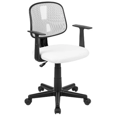 Flash Furniture Flash Fundamentals Mid-Back Mesh Swivel Task Office Chair With Pivot Back And Arms 15 Flash Furniture Flash Fundamentals Mid-Back Mesh Swivel Task Office Chair With Pivot Back And Arms - Image 13