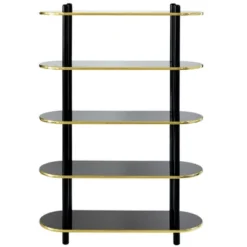 Fabulaxe 5 Tier Open Bookshelf, Contemporary Classic Modern Style Free Standing Display Rack Unit For Collections,59" Height Etagere Bookcase 11 Fabulaxe 5 Tier Open Bookshelf, Contemporary Classic Modern Style Free Standing Display Rack Unit For Collections,59" Height Etagere Bookcase -Furniture Hotsale Shop GUEST ff17cfa2 f9fd 4879 84b9 5dcbdff8c3b3
