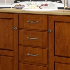 Create - A - Cart Kitchen Cart With Natural Top Cherry - Homestyles -Furniture Hotsale Shop GUEST ff5d5a81 3f63 4a81 9236 2b22f1191112