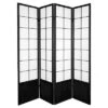 6 Ft. Tall Zen Shoji Screen - Black (4 Panels) 1 6 Ft. Tall Zen Shoji Screen - Black (4 Panels) -Furniture Hotsale Shop GUEST ff860678 be46 47f3 94dd f681ef61ea21